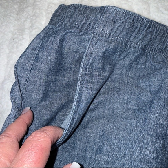 L.L. Bean Favorite Fit Chambray Blue Mini Skirt - Picture 4 of 7